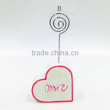 Wood and Iron Decoration Name Card Holder photo-3