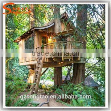 China manufacturer High-level design outdoor artificial tree house prefab house