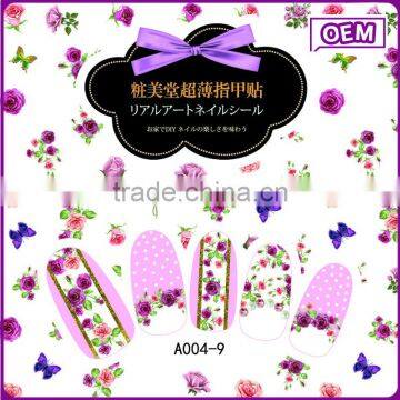 Joyme new product cheap price nail art sticker wrap btauty 2d water transfer nail art