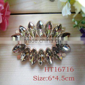 HT16716 Classic rhinestone metal buckles for shoes