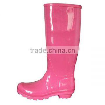 solid color knee rubber rain boots