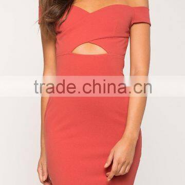 High Quality Best Price 2017 Women Elegant off Shoulder Bandage Bodycon Dress