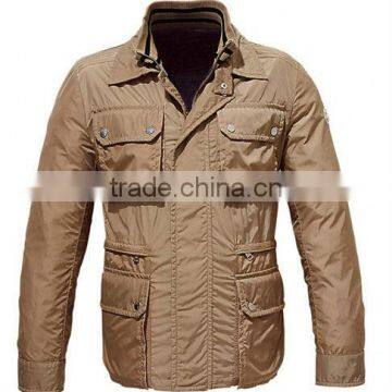 Mens Winter Jackets satin nylong polyester fabric