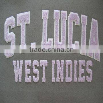 west indies chenille patches heat transfer motif