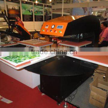 Automatic Four Stations High Efficient Tshirt Sports Wear Underwear Automatic Heat Press Machine photo-3