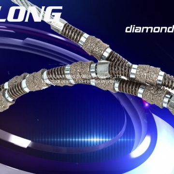 Diamond wire saw for stone cutting,  sintered diamond wire for quarrying ,stone cutting diamond tools