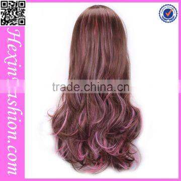 Wholesale 68 CM Stylish Wave Purple Wig Party photo-5