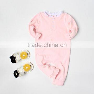 Wholesale Skin Friendly Blank Clothes Baby Girl Sleepwear Romper photo-4