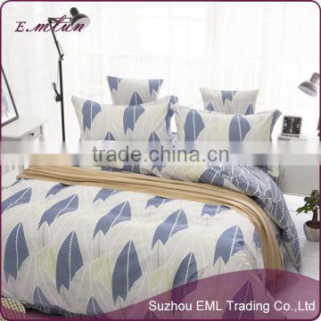 Jiangsu manufacturer made in china home textile grinding wool printing thicken bedclothes and four bedding sets EML-12-W1006