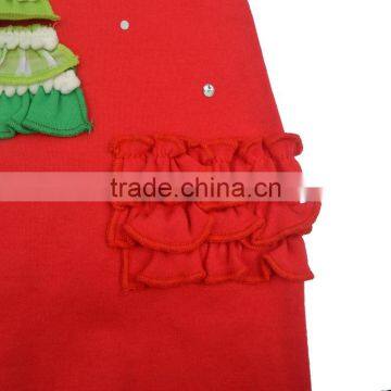 Ruffles Girls Romper Baby Girl Christmas Long Sleeve Bubble Romper photo-6