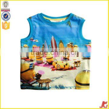 Boys Fashionable Printing Tank Tops Sleeveless Sweaters for Teenager photo-2