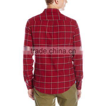 2016 New Fashion Latest Red Flannel Shirt Designs for Men photo-2