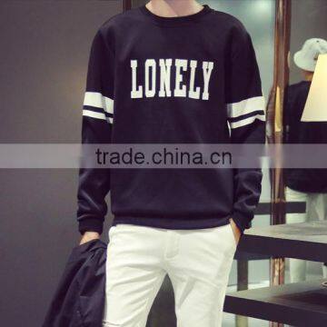 Cheap Printed Round Neck Long Sleeve Oversized Cool Men's Plain Printed Pullover Sweater Hoodie photo-4