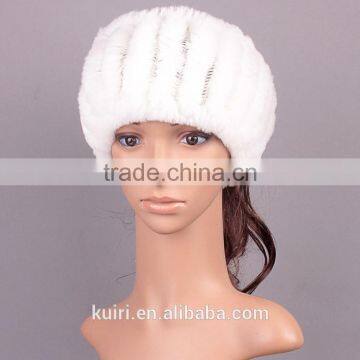 Winter Fur Headbands for Women Knitted Rex Rabbit Fur Scraf for Women Real Fur Headwrap Ear Warmer 2016 Newest Fashion Hairband photo-3
