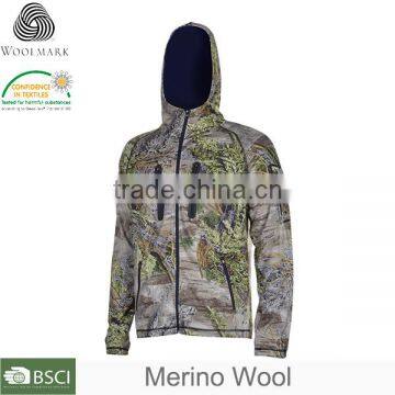 Camouflage Fabric Pullover Zip Hoodie and Fitted Sweatshirt Camo Hoodie photo-2