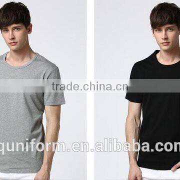 Custom High Quality Blank Men Plain Stretch Print 100 Cotton t Shirt photo-5