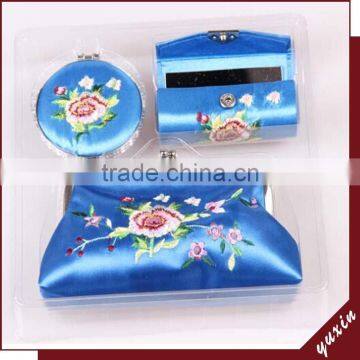 Promotional gift crazy Selling custom lady lipstick case mirror set SH017