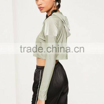 2017 Custom Girls Cropped Hoodies Sweatshirt Stylish Hoodies Smart Trendy Hoodie photo-5