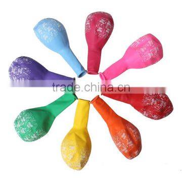 Latex Balloons Party Decoration Round At Random Message Pattern photo-2