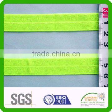 5/8 inch fold over satin face neon color elastic