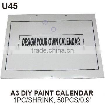 Diy design draw own calendar