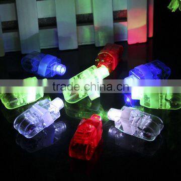 Hot sale cheap led flashlight finger light Peacock Finger Ring party favor