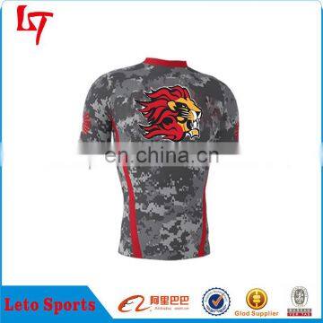 New Design Custom Compression Army Camo Shirts Wholesale