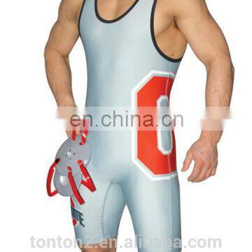 2015 Wholesale Custom Scheap Sublimated Wrestling Singlets