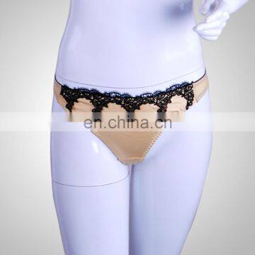 2015 Sexy Hot Gold Tone Black Lace ladies Panties