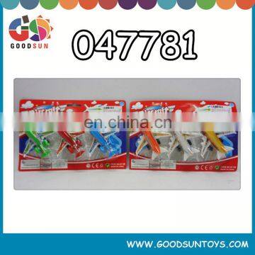 Promotional pull back toy coloful cartoon plane