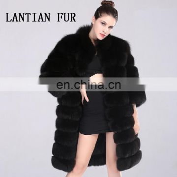 Wholesale High quality Real blue fox fur women coats European style