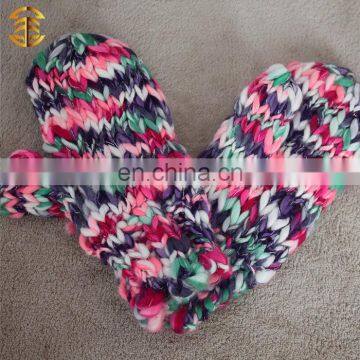 Winter Mitten For Adults Colorful String One Finger Mitten Golves