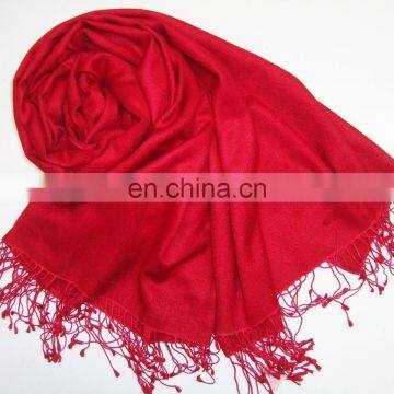 Plain Silk Pashmina Wool Shawls & Scarves