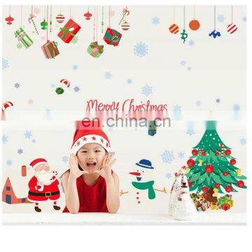 Christmas Decal Santa Claus Removable Wall Stickers