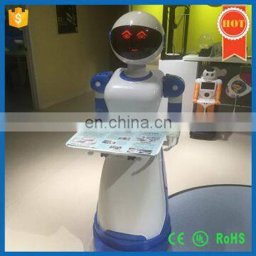 Life assistant intelligent broadcast waiter robot attractive