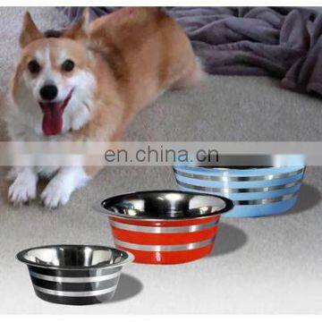 Stainless steel pet bowl Artistic Hand Painted