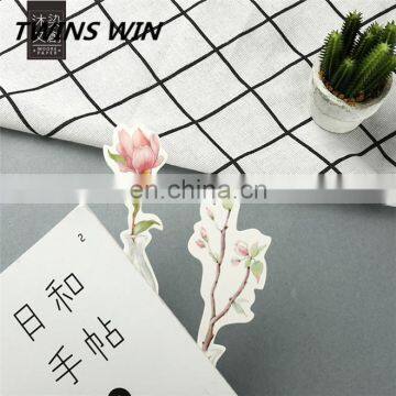Yiwu 2018 New School Office Supplies Stationery Products Wholesale Beautiful Standard Size Vintage Paper Flower Shaped Bookmark photo-4