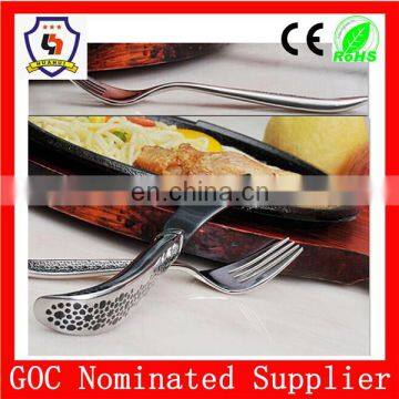 European style stainless steel tableware ,tableware steak knife and fork Western-style food meal of steak(HH-spoon-143)