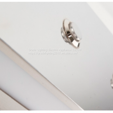 Chrome Indoor Bedside Led Wall Reading Lamps for Hotel/home With Double Light Wall Mounted Light photo-2