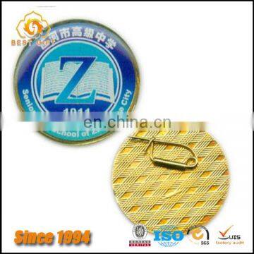 Factory Direct Sale Customized Glue Zinc Alloy Metal Lapel Pin