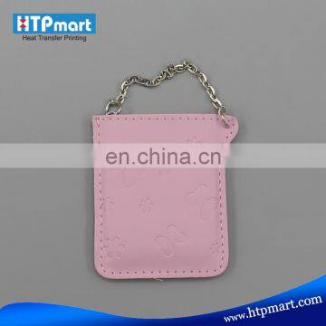 rectangle sublimation Metal Compact Mirrors Pocket cosmetic Mirror for girl