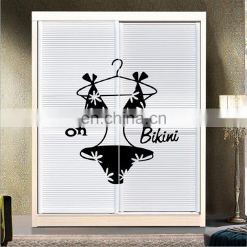 Fashion glass window stickers for shopping arcade