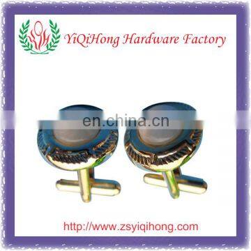 Zinc alloy pearl cufflink