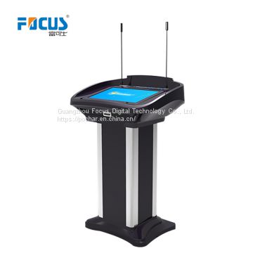 FK500H Digital Podium with Mic., LED light, Auto lift, Touch AIO PC/Writable screen 23.6