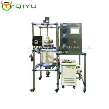 Customized glass reactor double layer reactor Automatic feeding system