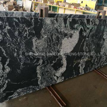 Black Landscape Granite,Royal Ballet,Negro Santiago Granite,black Waves Granite,black Granite Wall Pavings photo-4