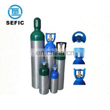 TPED/CE/DOT Standard Good Designed 8L Aluminum Gas Cylinder , Oxygen Use And High Pressure Aluminum Cylinder