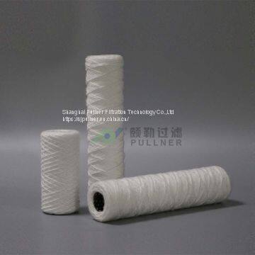 5 Micron Pp Wound Cartridge Filter Water , String Wound Water Filter Cartridges