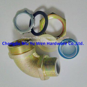 Liquid Tight 90 Degree Steel Conduit Gland Fitting