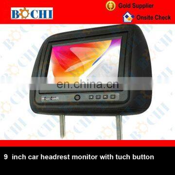 Tuch screen car headrest monitor with sd usb bluetooth